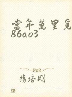 当年万里觅封侯86ao3