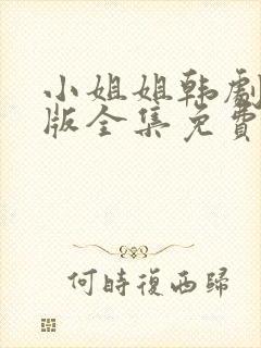 小姐姐韩剧国语版全集免费观看