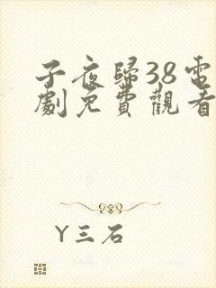 子夜归38电视剧免费观看全集高清