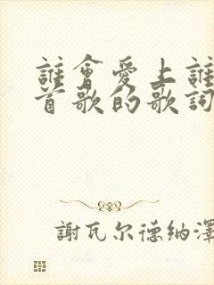 谁会爱上谁是哪首歌的歌词