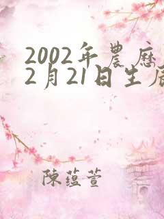 2002年农历2月21日生辰八字