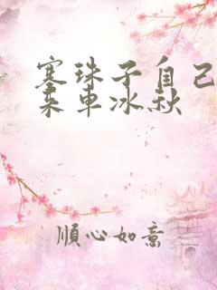 塞珠子自己排出来车冰秋