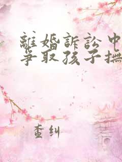 离婚诉讼中怎么争取孩子抚养权