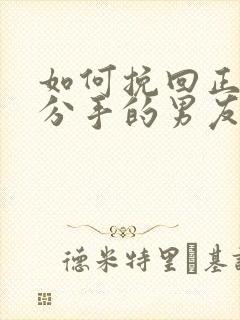 如何挽回正在闹分手的男友