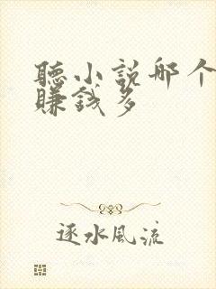 听小说哪个软件赚钱多