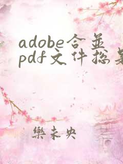 adobe合并pdf文件总是出错