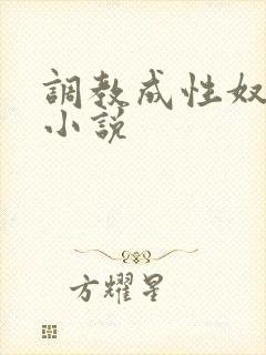 调教成性奴隶的小说