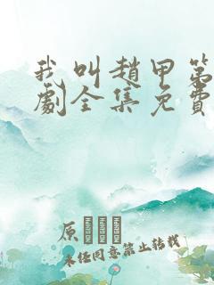 我叫赵甲第电视剧全集免费下载