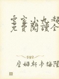 云家小九超皮哒免费阅读全文