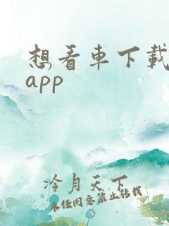 想看车下载什么app