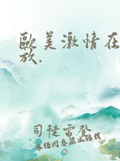欧美激情在线播放.