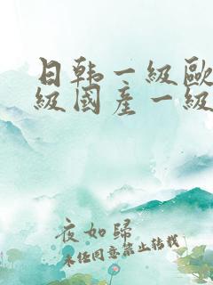 日韩一级欧美一级国产一级毛