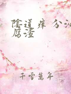 阴道痒 分泌豆腐渣