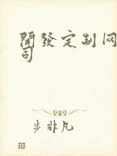 开发定制网站公司