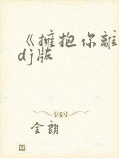 《拥抱你离去》dj版