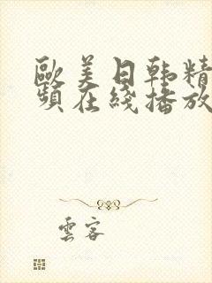 欧美日韩精品视频在线播放