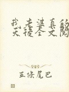 我老婆真的不是天后全文阅读全文