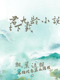 君九龄小说txt下载