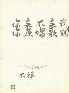 你来不来我都等你原唱歌词