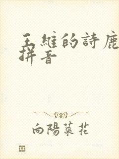 王维的诗鹿柴的拼音