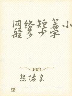 网络短篇小说一般多少字