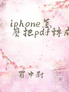iphone怎么把pdf转成word