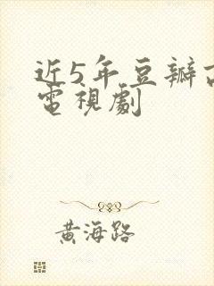 近5年豆瓣高分电视剧