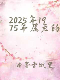 2025年1975年属兔的全年运程