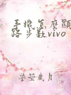 手机怎么显示走路步数vivo