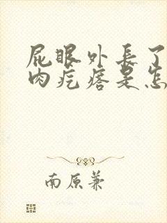 屁眼外长了一个肉疙瘩是怎么回事