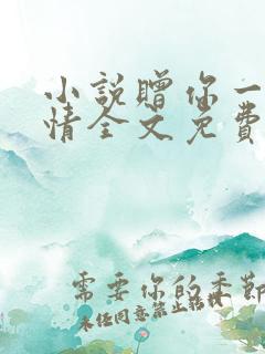 小说赠你一世深情全文免费阅读