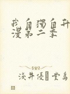 我自独自升级动漫第二季