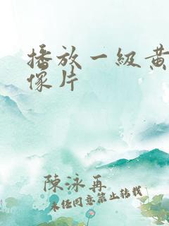 播放一级黄色录像片