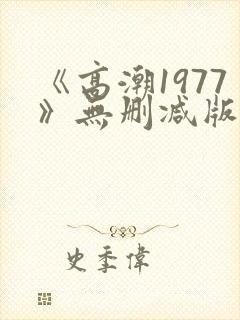 《高潮1977》无删减版