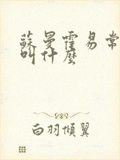 苏曼霍易常小说叫什么