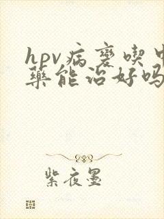 hpv病变吃中药能治好吗