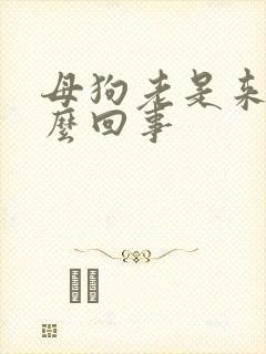 母狗老是来尿怎么回事