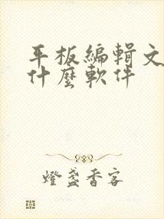 平板编辑文件用什么软件