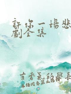 许你一场悲欢短剧全集