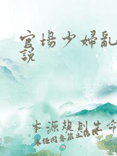 官场少妇乱欲小说