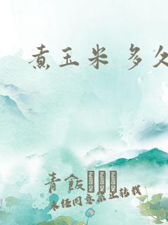 煮玉米 多久