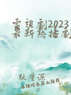 电视剧2023最新热播剧