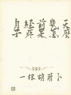 月经前几天小肚子疼是怎么回事