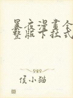 暴夜漫画全集完整版下拉式漫画