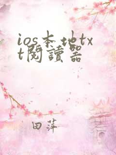 ios本地txt阅读器