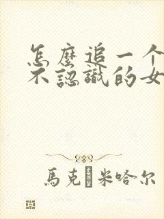 怎么追一个完全不认识的女生