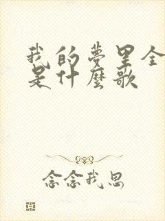 我的梦里全是你是什么歌