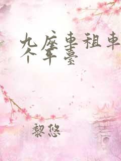 九座车租车去哪个平台