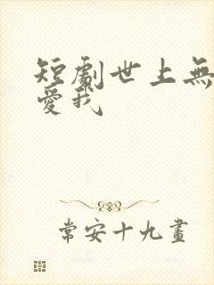 短剧世上无人再爱我