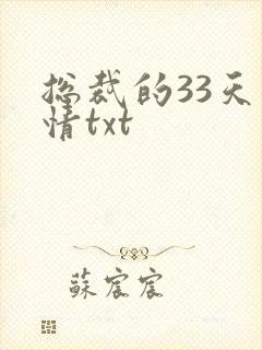 总裁的33天索情txt